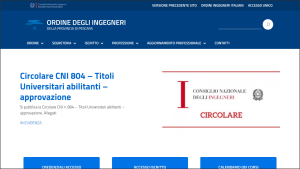 Nuovo sito istituzionale dell’Ordine