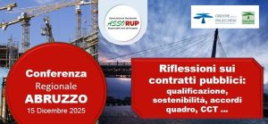 CONFERENZA REGIONALE ABRUZZO ASSORUP – ORDINE INGEGNERI PESCARA – 15 dicembre 2025